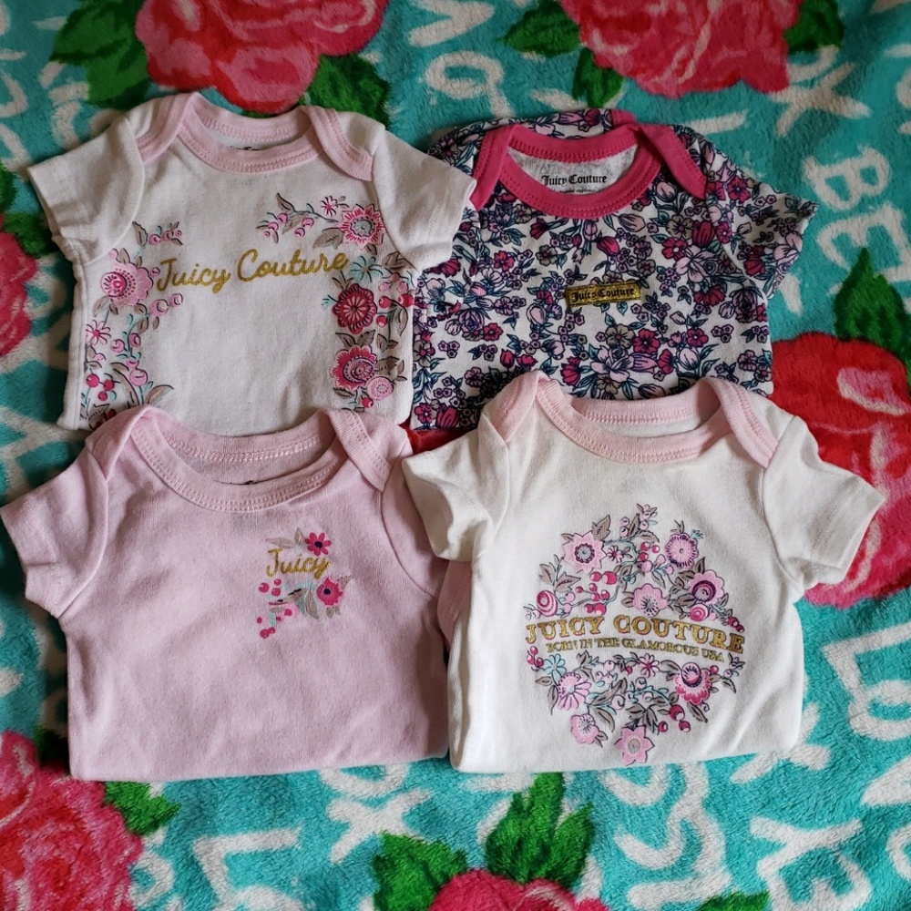 4 juicy couture onsies